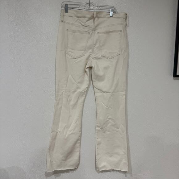 NWT Madewell Kick Out Full Length Jeans in Vintage Canvas Cream Tan Size 31 - Picture 5 of 12
